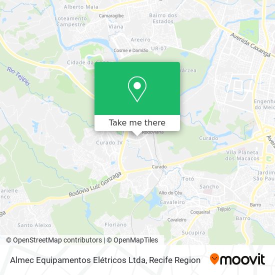 Almec Equipamentos Elétricos Ltda map
