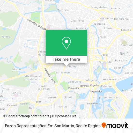 Fazon Representações Em San Martin map