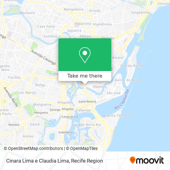 Cinara Lima e Claudia Lima map