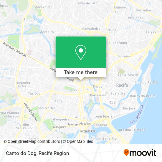 Canto do Dog map