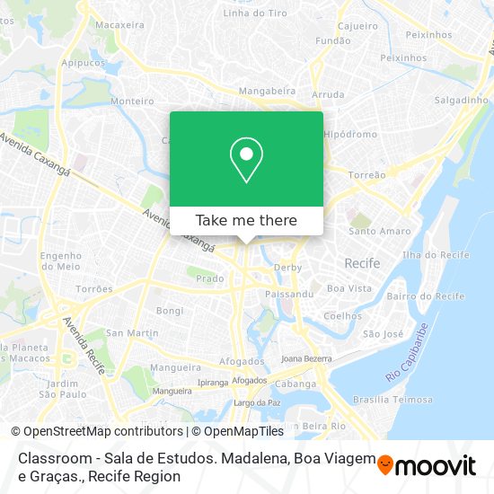 Classroom - Sala de Estudos. Madalena, Boa Viagem e Graças. map