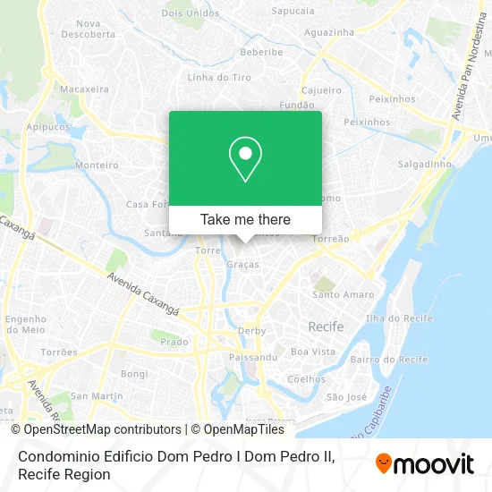 Condominio Edificio Dom Pedro I Dom Pedro II map