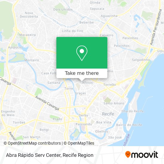 Abra Rápido Serv Center map