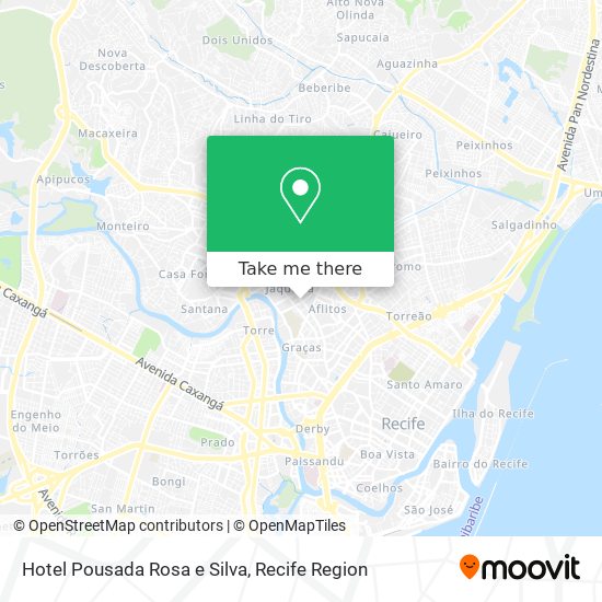 Hotel Pousada Rosa e Silva map