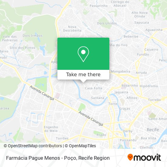 Farmácia Pague Menos - Poço map