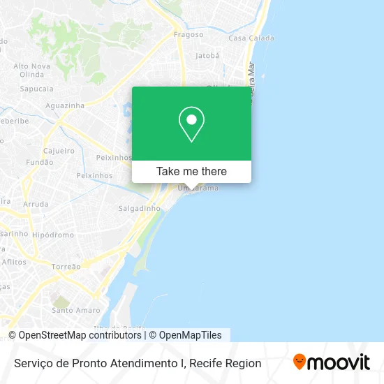 Serviço de Pronto Atendimento I map