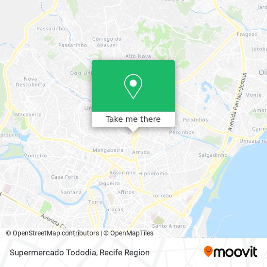 Supermercado Tododia map