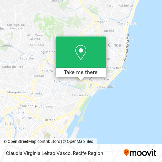 Claudia Virginia Leitao Vasco map