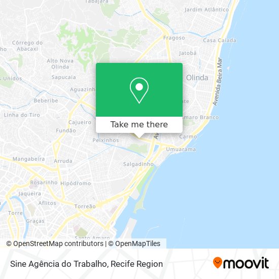 Sine Agência do Trabalho map