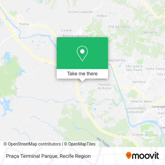 Praça Terminal Parque map