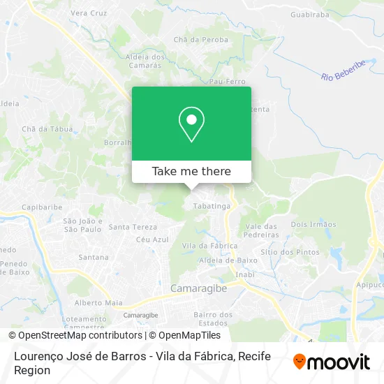 Lourenço José de Barros - Vila da Fábrica map