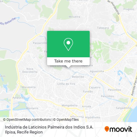 Indústria de Laticinios Palmeira dos Indios S.A. Ilpisa map