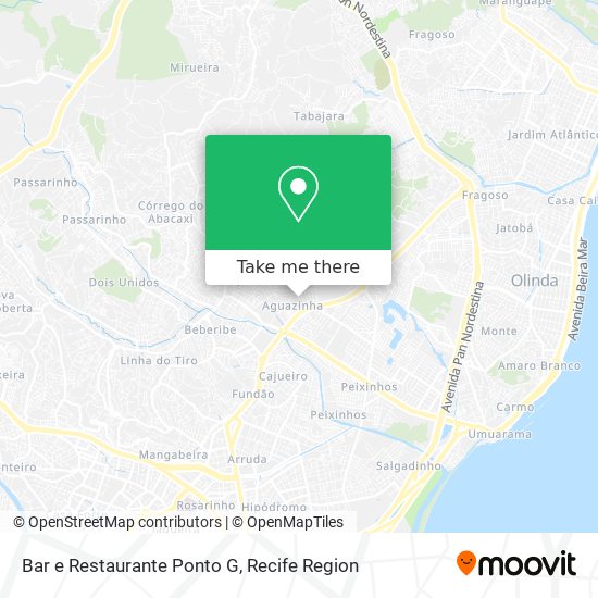 Bar e Restaurante Ponto G map