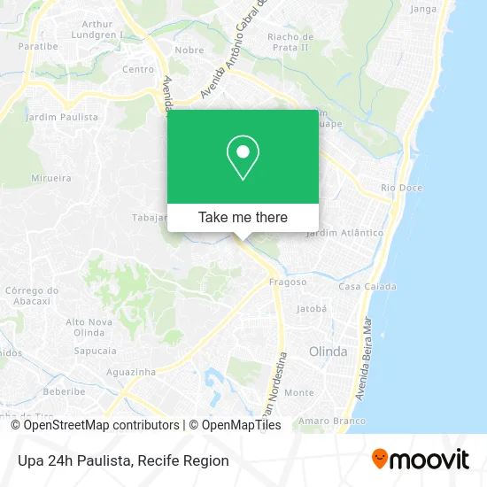 Upa 24h Paulista map