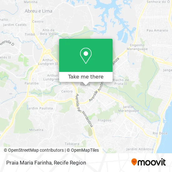 Praia Maria Farinha map