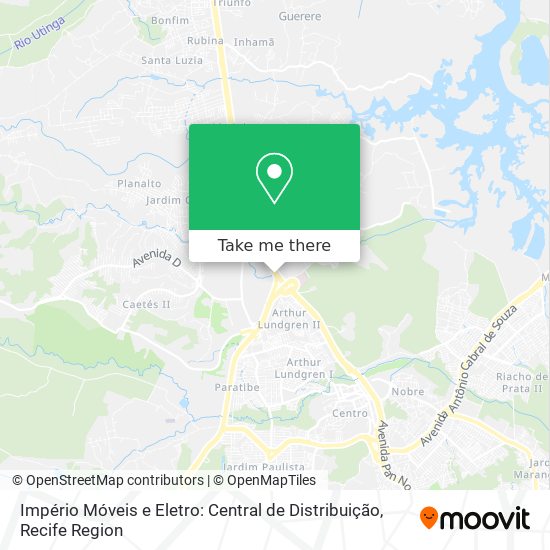 Império Móveis e Eletro: Central de Distribuição map