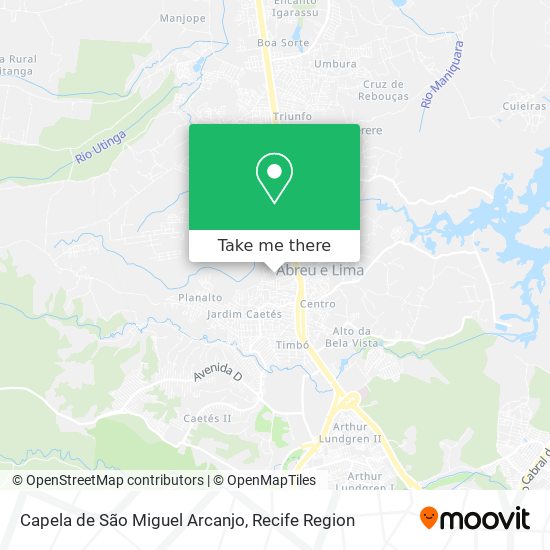Capela de São Miguel Arcanjo map