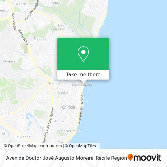 Avenida Doutor José Augusto Moreira map