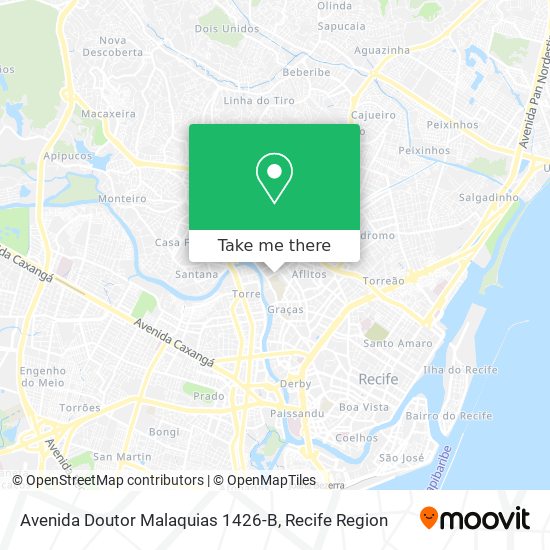Avenida Doutor Malaquias 1426-B map