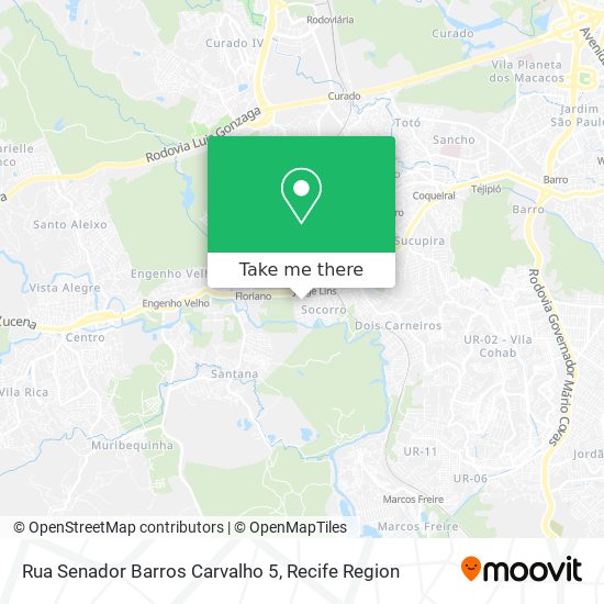 Rua Senador Barros Carvalho 5 map