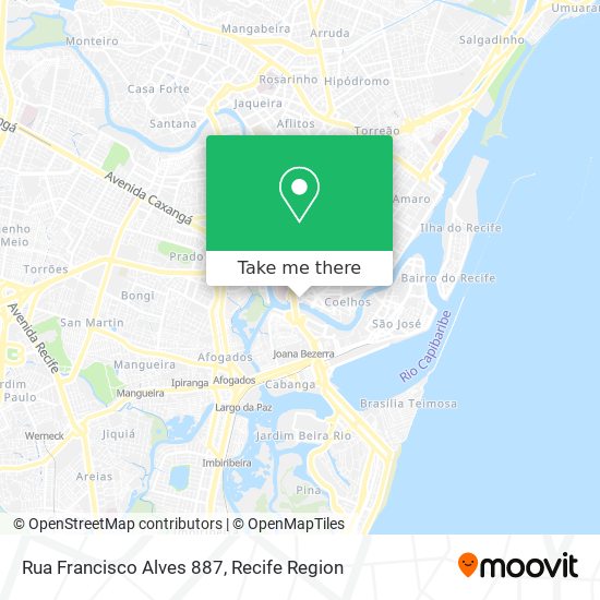 Mapa Rua Francisco Alves 887