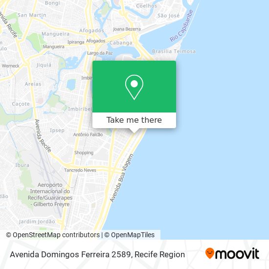 Mapa Avenida Domingos Ferreira 2589