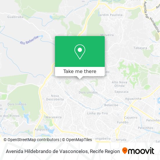 Avenida Hildebrando de Vasconcelos map