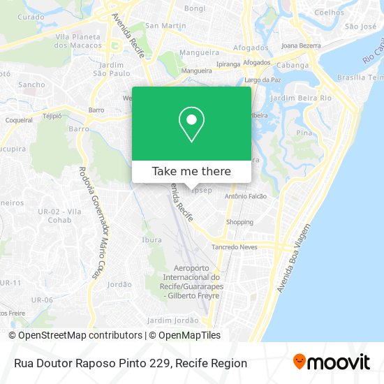 Rua Doutor Raposo Pinto 229 map