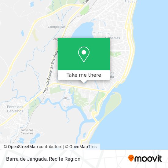 Mapa Barra de Jangada