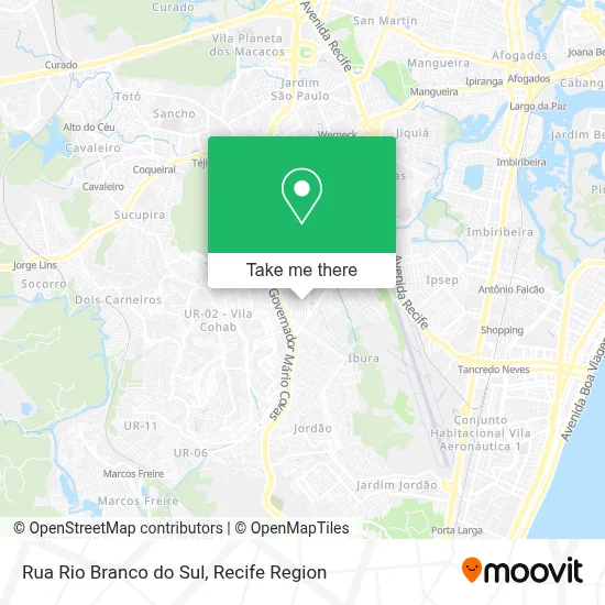 Rua Rio Branco do Sul map