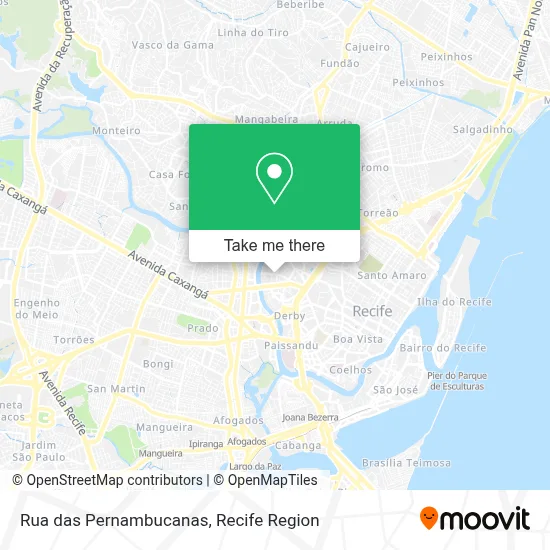 Rua das Pernambucanas map