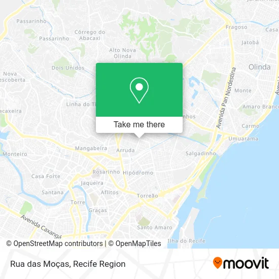 Rua das Moças map