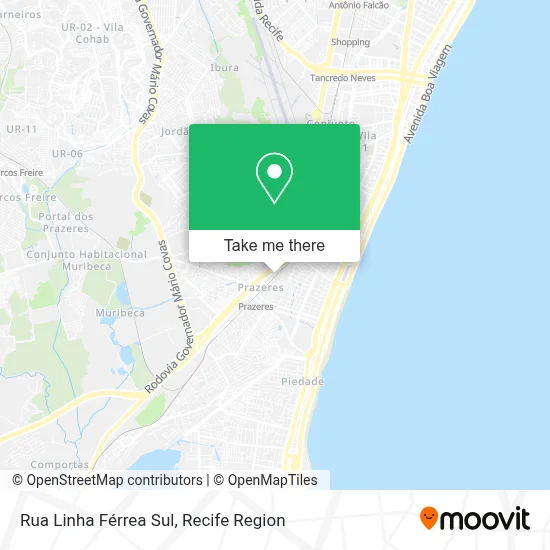 Rua Linha Férrea Sul map