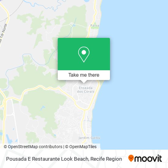 Pousada E Restaurante Look Beach map