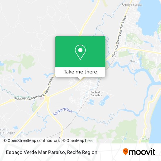 Espaço Verde Mar Paraíso map
