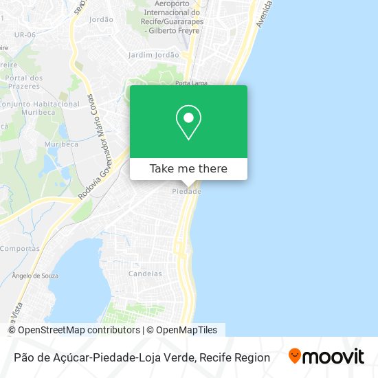 Pão de Açúcar-Piedade-Loja Verde map