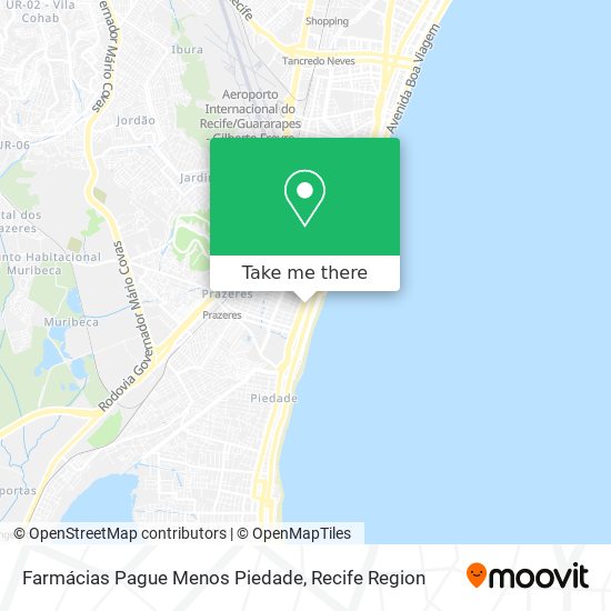 Farmácias Pague Menos Piedade map