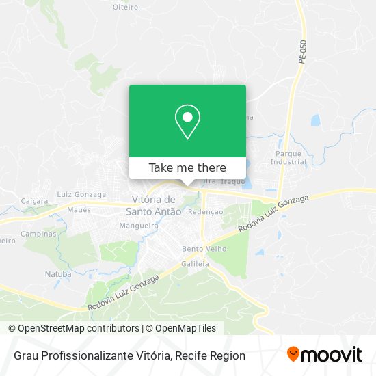 Grau Profissionalizante Vitória map