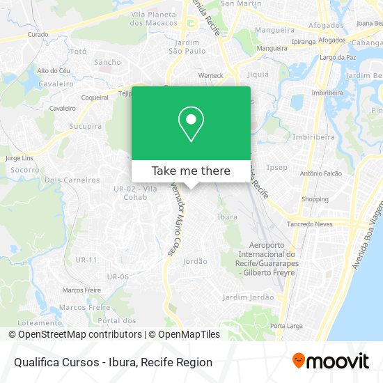 Qualifica Cursos - Ibura map