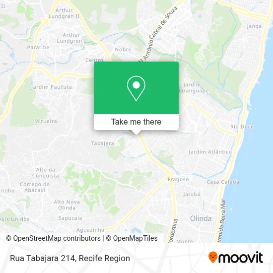 Rua Tabajara 214 map
