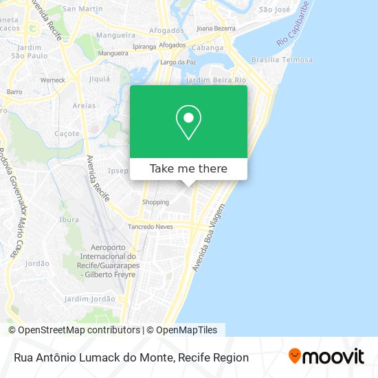 Rua Antônio Lumack do Monte map