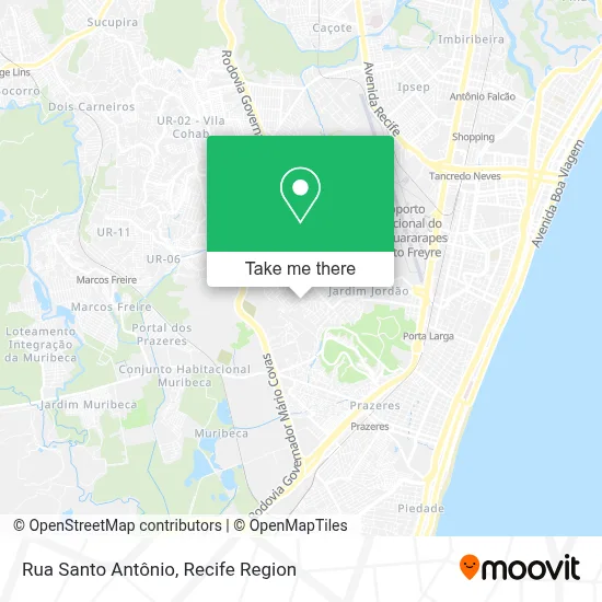 Rua Santo Antônio map