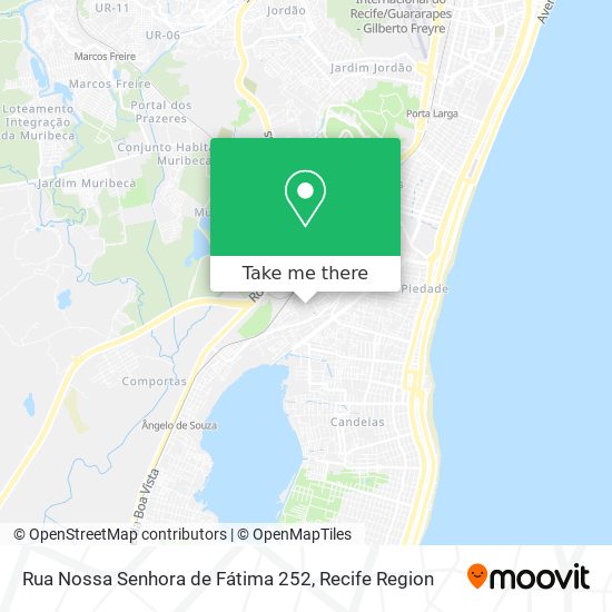 Mapa Rua Nossa Senhora de Fátima 252