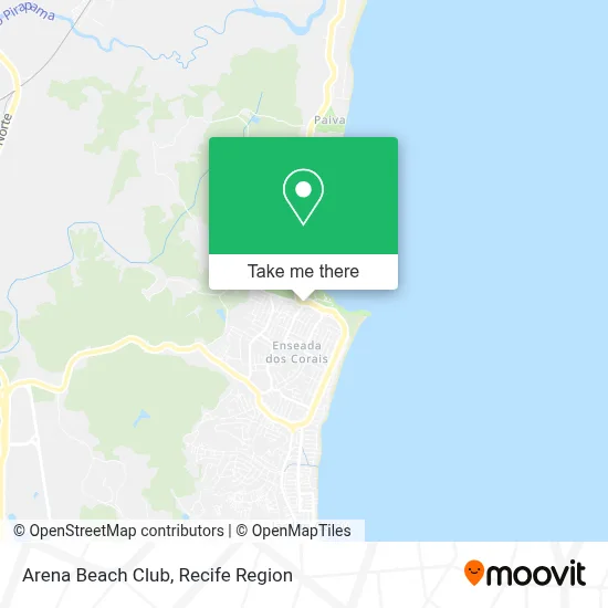 Arena Beach Club map