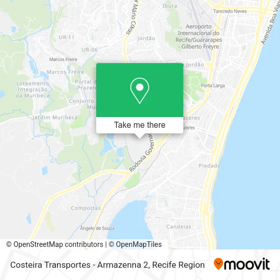 Costeira Transportes - Armazenna 2 map
