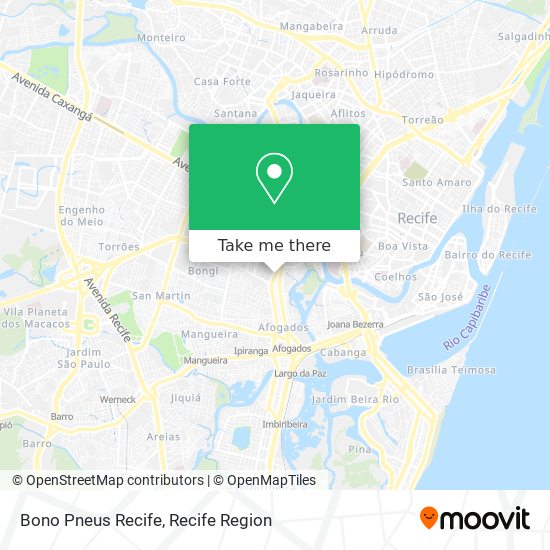 Mapa Bono Pneus Recife