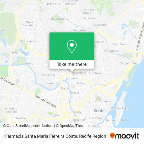 Farmácia Santa Maria Ferreira Costa map