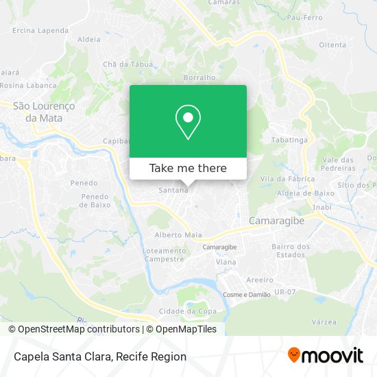 Mapa Capela Santa Clara