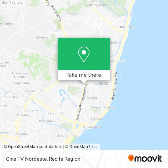 Cine TV Nordeste map