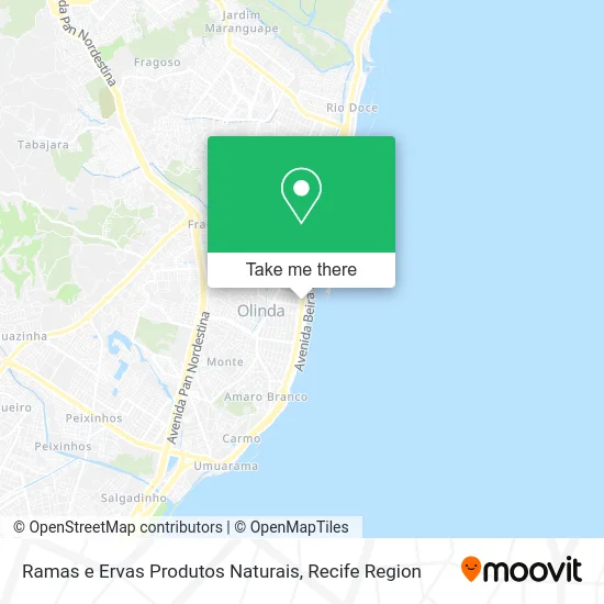 Ramas e Ervas Produtos Naturais map